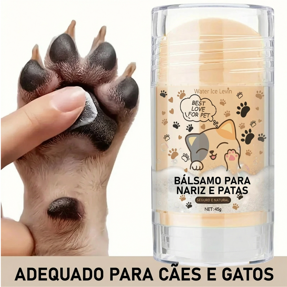 Bálsamo hidratante para patas e focinho de cães e gatos com proteção e hidratação profunda