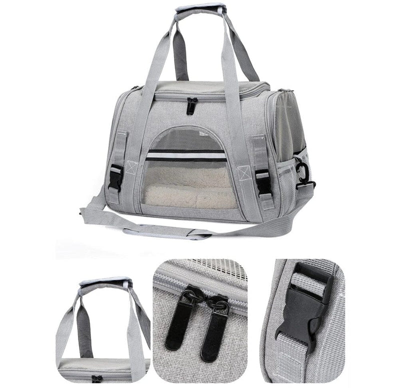 Bolsa de Transporte para Pets Pequenos – Confortável, Ventilada e com Alça Antiderrapante Bolsa de Transporte Confortável para Pets Bag SabinoVision 