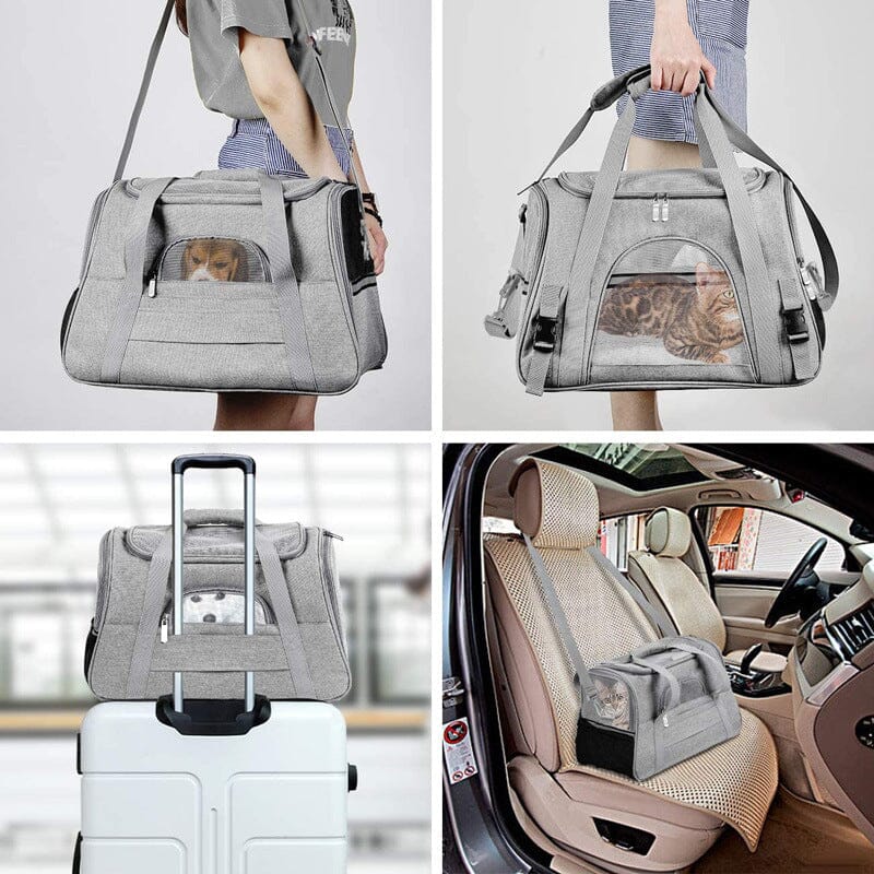 Bolsa de Transporte para Pets Pequenos – Confortável, Ventilada e com Alça Antiderrapante Bolsa de Transporte Confortável para Pets Bag SabinoVision 