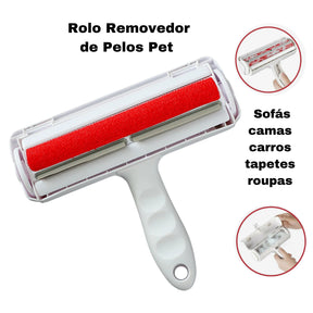 Removedor de Pelos para Sofás e Roupas – Eficiente, Sem Refil e Reutilizável