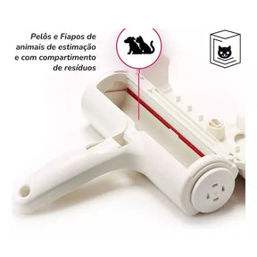 Removedor de Pelos para Sofás e Roupas – Eficiente, Sem Refil e Reutilizável