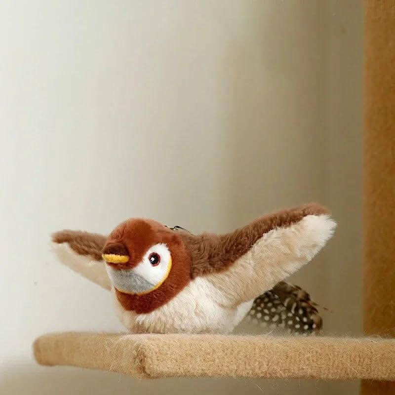 Brinquedo passarinho para gatos Madrupet com design seguro e materiais resistentes
