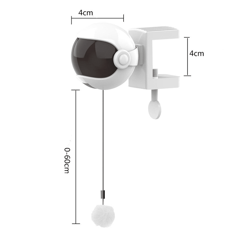 Brinquedo Interativo com Bolinha de Pelúcia – Diversão e Estímulo para Gatos Brinquedo Interativo para Gatos e Cachorros SabinoVision 