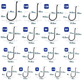 Anzóis Aço 50-100 Pcs
