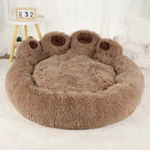 Cama Macia em Formato de Patinha – Conforto Divertido para Cães e Gatos