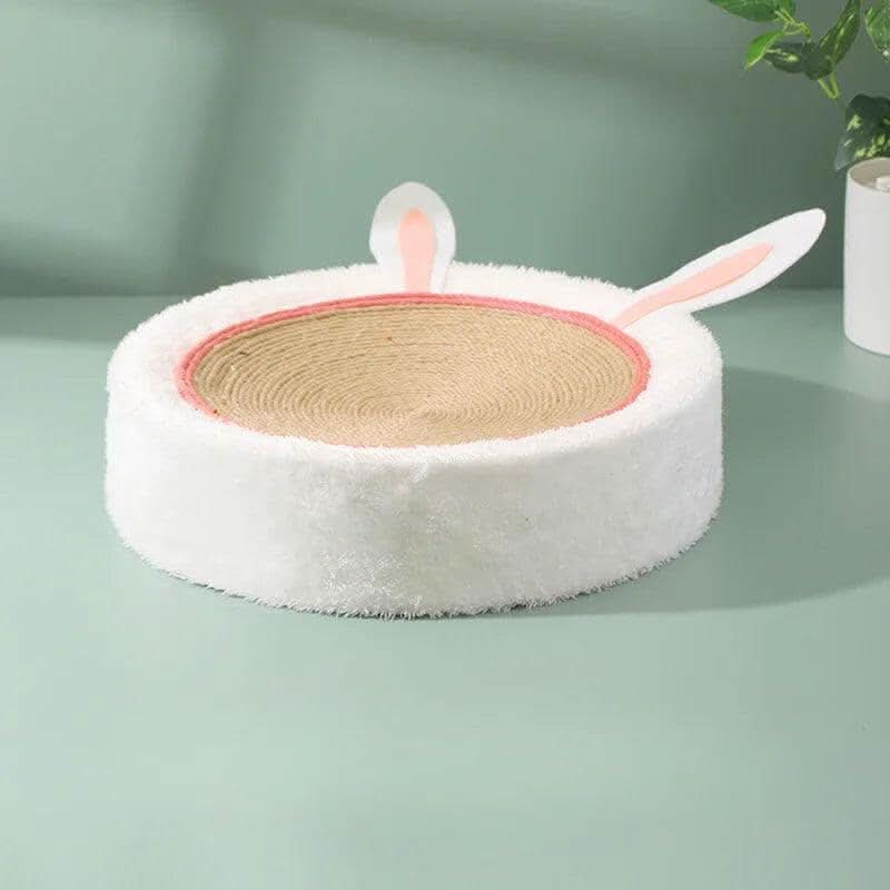 Cama arranhadora para gatos em tamanho compacto, ideal para espaços pequenos e gatos de todos os portes