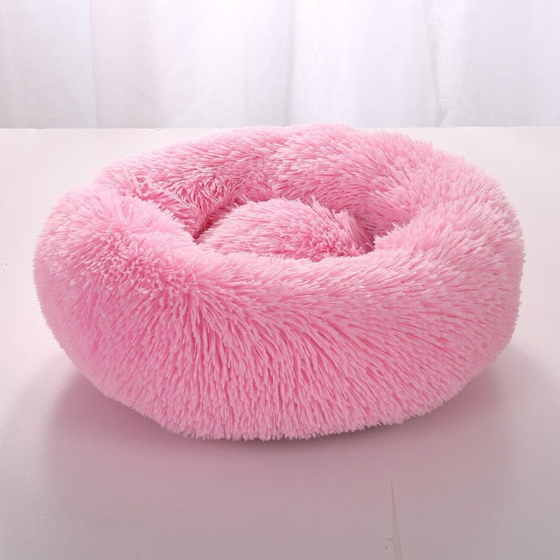 Cama Nuvem para Cães e Gatos – Super Macia, Aconchegante e Antiestresse Cama Nuvem Veludo para Pets Sabinovision Pink 60CM 