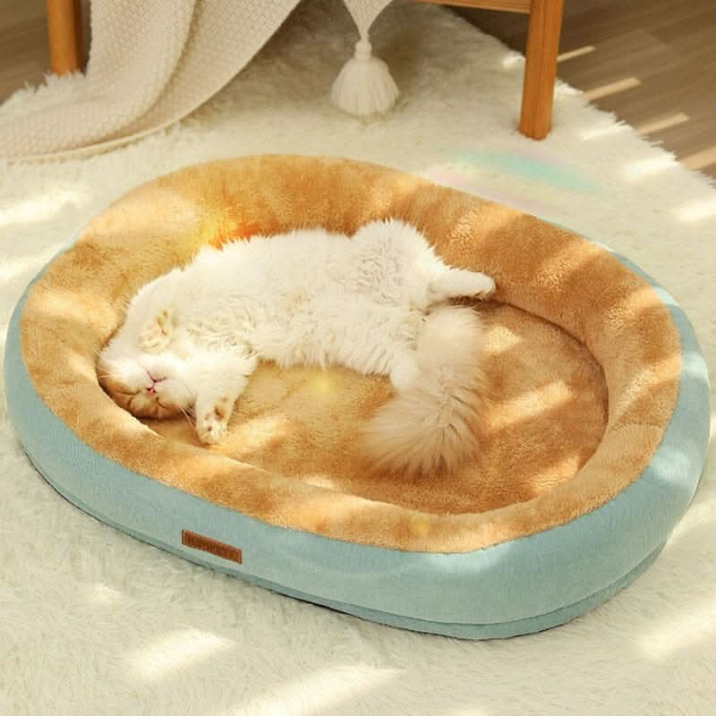 Embalagem da cama para gatos SonhoPet destacando qualidade e conforto, produto Madrupet