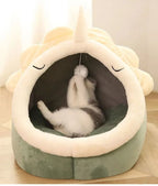 Cama toca para gatos em tom bege clara ideal para ambientes internos
