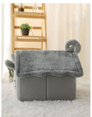 Casinha Térmica para Pets Pequenos – Formato Fechado, Quentinha e Dobrável Casinha de Veludo Para Pet Sabinovision 