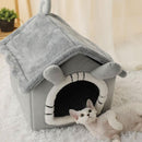 Casinha Térmica para Pets Pequenos – Formato Fechado, Quentinha e Dobrável Casinha de Veludo Para Pet Sabinovision 