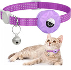 Gato descansando com coleira Madrupet equipada com compartimento para GPS, conforto garantido