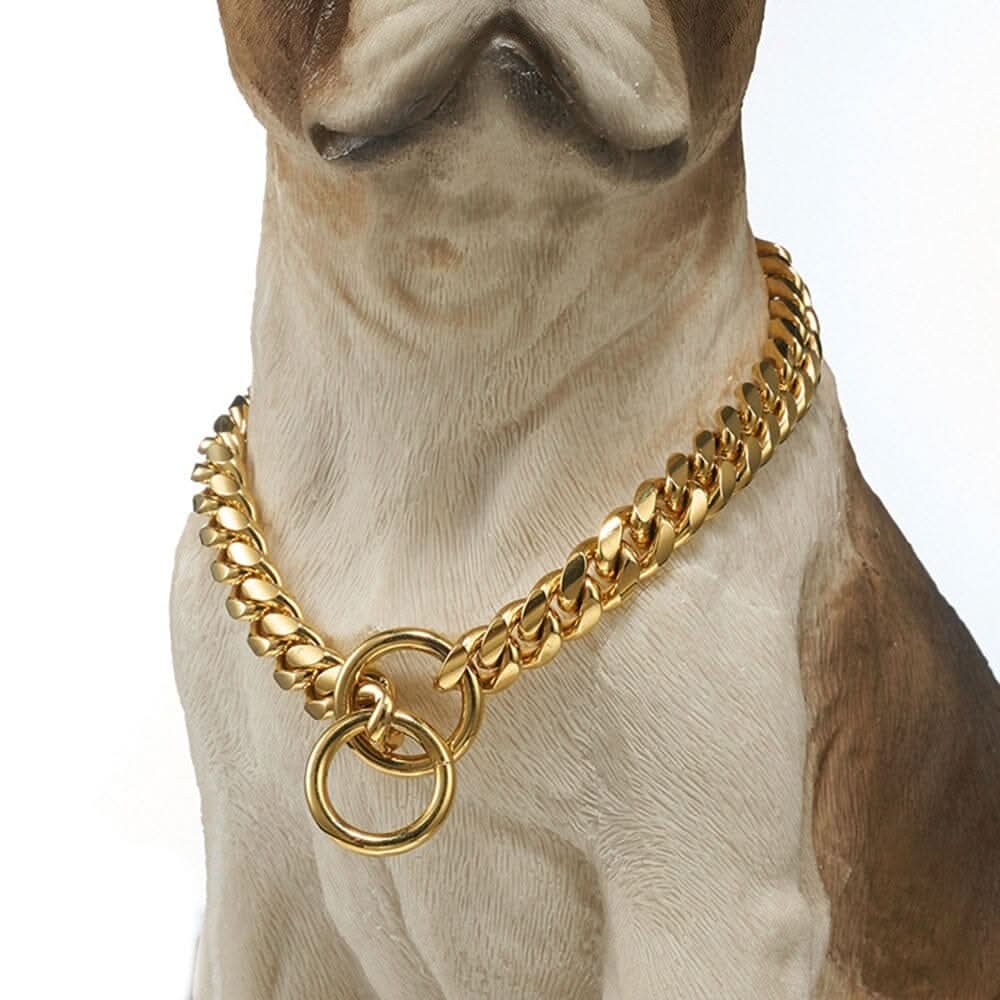 Embalagem da coleira para cães Guardião Dourado Madrupet pronta para presente ou venda