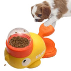 Cachorro utilizando comedouro interativo Madrupet para alimentação saudável e controle do apetite