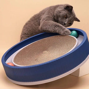 Arranhador Interativo com Bolinha – Para Gatos Ativos e Ambientes Protegidos