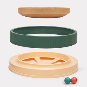 Arranhador Interativo com Bolinha – Para Gatos Ativos e Ambientes Protegidos