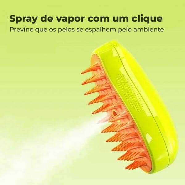 Escova a Vapor para PETS - Remove 95% dos pelos Mortos Madrupet 