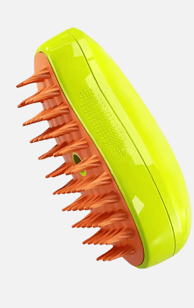 Escova a vapor para pets removendo pelos soltos de cão com conforto e eficiência