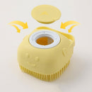 Escova de Banho para Pets - Limpeza e Massagem com Reservatório de Shampoo Escova de Banho para Pet SabinoVision 