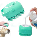 Escova de Banho para Pets - Limpeza e Massagem com Reservatório de Shampoo Escova de Banho para Pet SabinoVision 