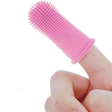 Escova Dental de Silicone para Pets — Higiene Bucal Suave e sem Estresse
