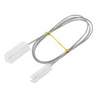 Escova para filtro de aquário em ângulo lateral destacando o cabo ergonômico e flexível