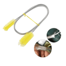 Escova Flexível para Limpeza de Filtro de Aquário - Manutenção Eficiente Escova de Limpeza de Filtro de Aquário Madrupet Amarelo 90cm 
