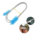 Escova Flexível para Limpeza de Filtro de Aquário - Manutenção Eficiente Escova de Limpeza de Filtro de Aquário Madrupet Azul 90cm 