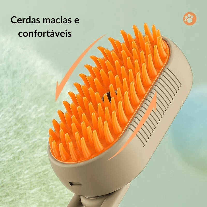 Escova removedora de pelos para cães e gatos em cor azul, ideal para cuidado diário da pelagem