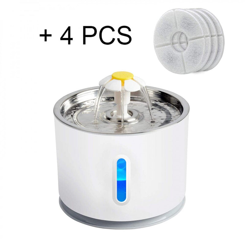 Fonte de Água com Filtro para Pets – Hidratação Saudável Madrupet Fonte + 4 filtros 