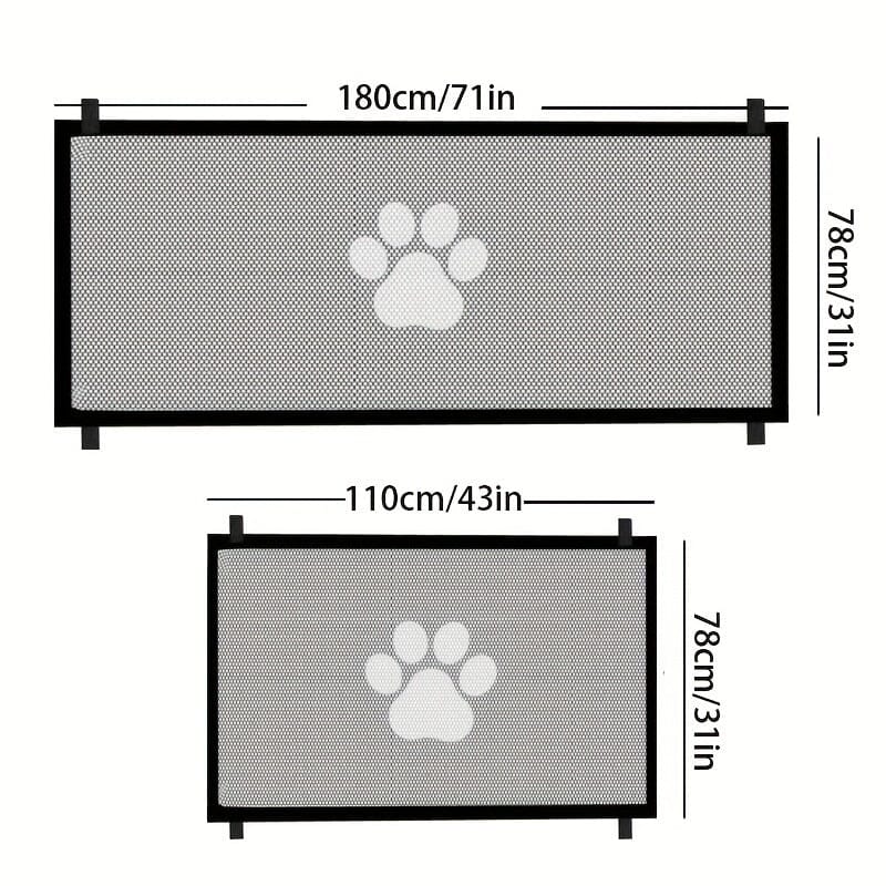 Grade Pet Portátil Sem Furos - Bloqueie Acesso Fácilmente Madrupet 
