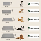 Ambiente de sala com cama para cachorro Madrupet tipo colchonete, mostrando praticidade e conforto