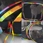 Embalagem compacta da barraca túnel para gatos Madrupet, fácil transporte e armazenamento