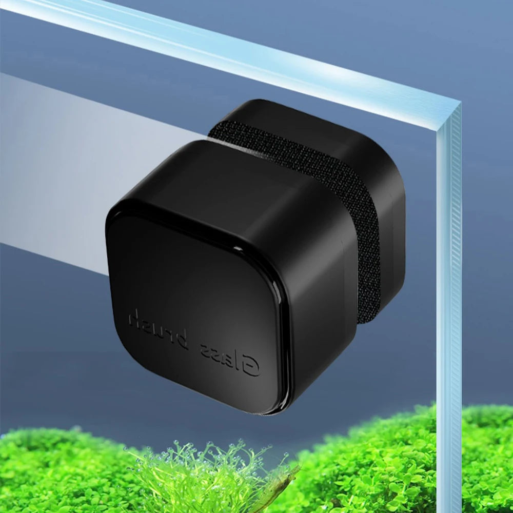 Esponja magnética mini para aquário com design compacto para limpeza eficiente do vidro