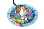 Tapete aquático sensorial para cães e gatos com texturas variadas para estímulo e diversão saudável