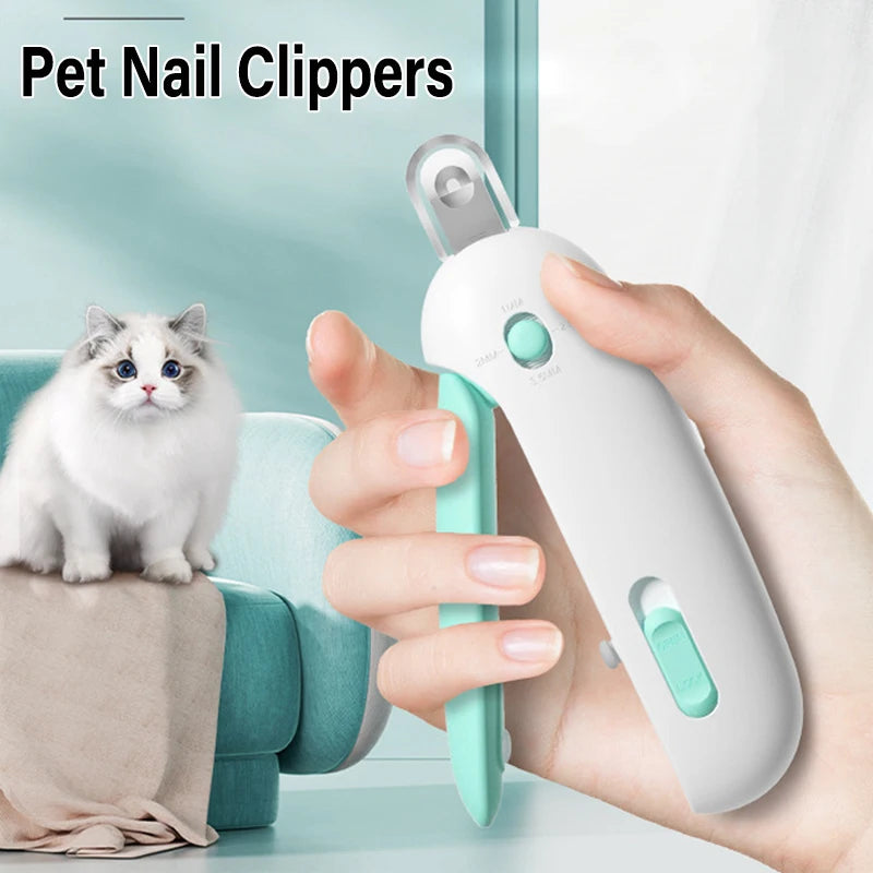 Cortador de unhas para pets com sistema de segurança integrado para evitar cortes excessivos