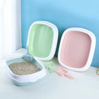 Bandeja sanitária para gatos Madrupet com design antiareia e borda alta para menos sujeira