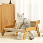 Poltrona sisal para gatos com base estável para arranhar e dormir