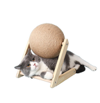 Arranhador bola para gatos com revestimento em sisal resistente para proteção dos móveis