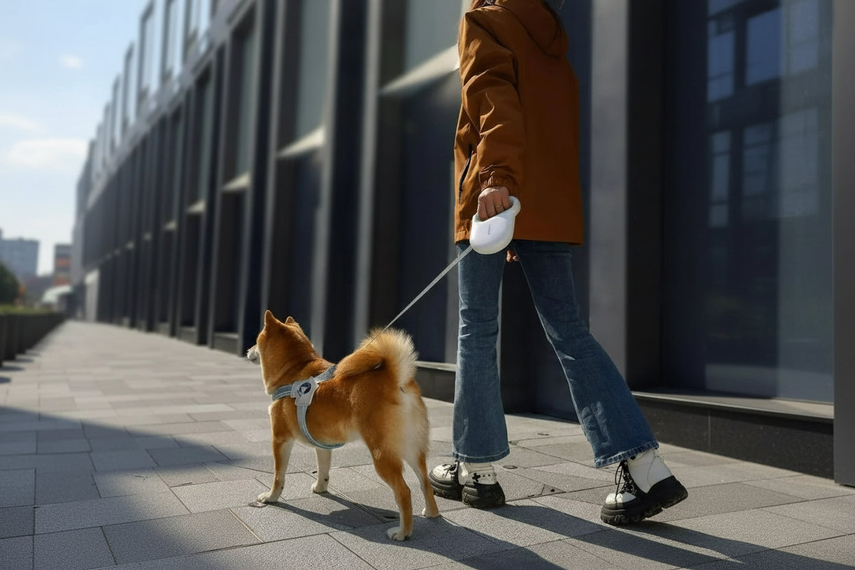 Guia Forte para Cães com 5 metros em cor vibrante, perfeita para cães de porte médio e grande