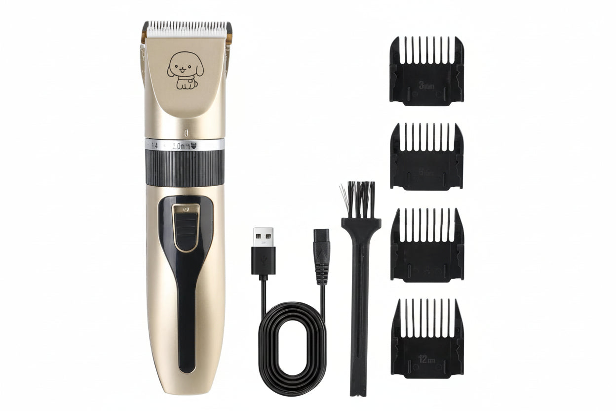 Máquina de tosa portátil para cães e gatos com design silencioso para corte preciso