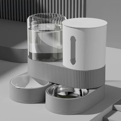 Alimentador e Bebedouro Automático para Pets — 2 em 1 Prático e Eficiente