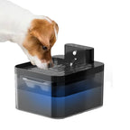 Fonte de água inteligente PetFlow 2.2L com sensor e timer para pets, ideal para manter hidratação constante