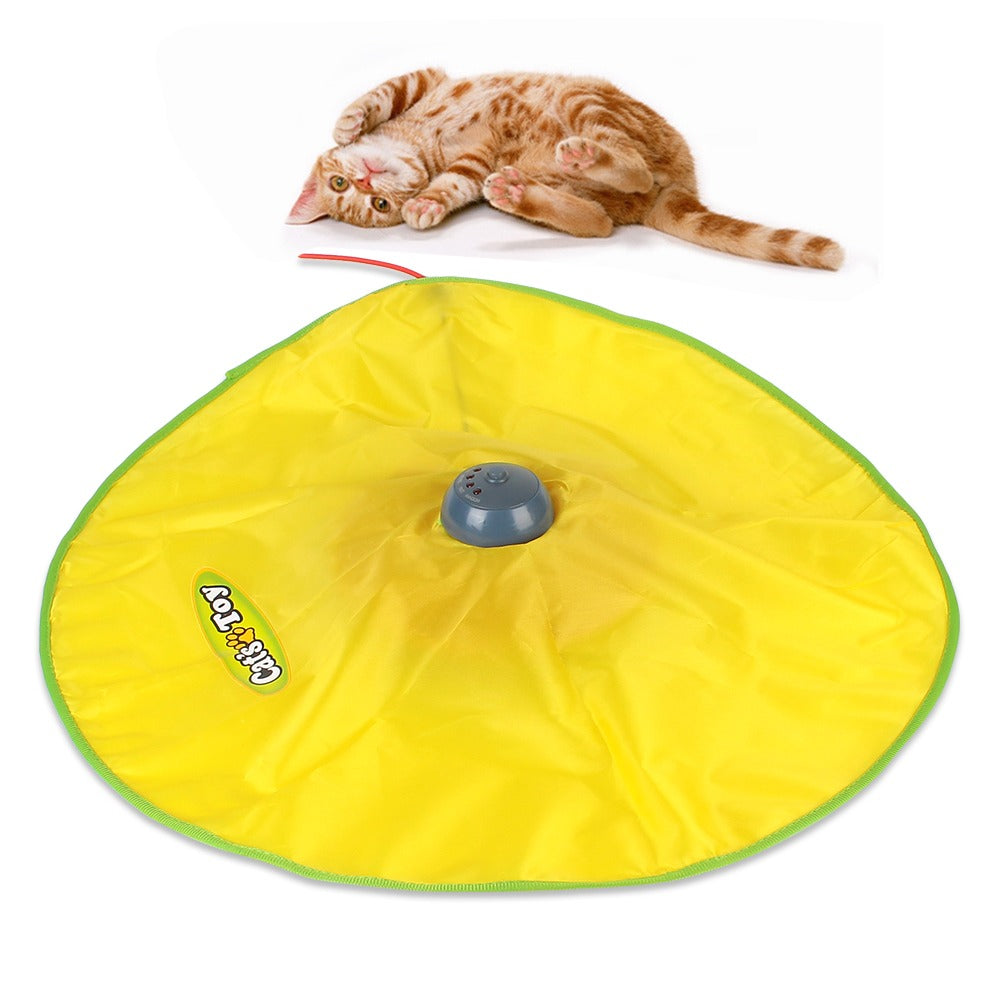 Tapete brinquedo interativo para gatos com bolinhas coloridas para diversão autônoma