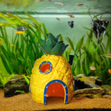 Casinha Abacaxi para Aquário — Decoração Colorida e Esconderijo para Peixes
