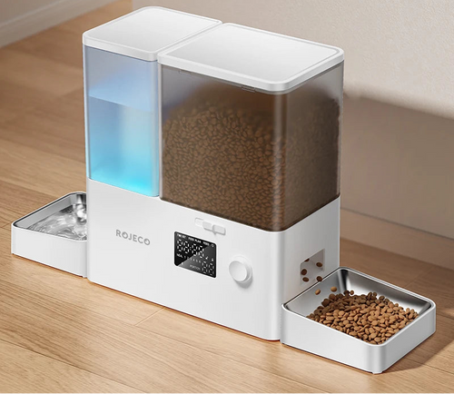 Alimentador Automático para Pets — 2 em 1 com Timer e Controle de Porção