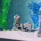 ornamento para aquário com musgo verde, ideal para esconderijo de peixes pequenos