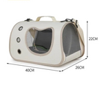 Madrupet bolsa de transporte para pets pequenos mostrando compartimento interno acolchoado
