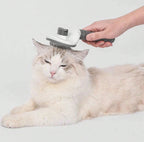 Pente Anti Pelos Pro para cães e gatos com lâminas inox removendo pelos soltos