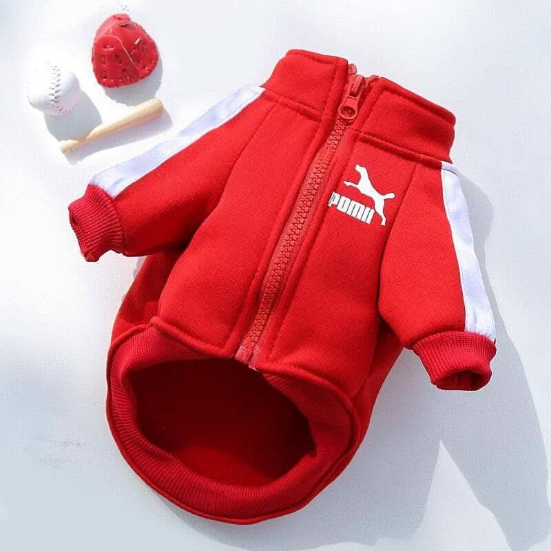 Jaqueta Estilosa para Cães – Proteção e Personalidade para os Dias Frios Jaqueta Pet para Cachorro Madrupet Vermelho S 1.5-2.5KG 